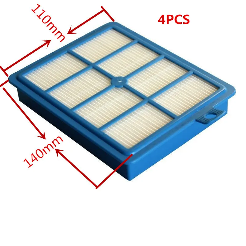 4 Pcs ตัวกรอง HEPA เครื่องดูดฝุ่นสำหรับ Electrolux ล้างทำความสะอาดได้ H12 EL4100 EL6986A EL4050 ZE346B ZUA3840P ZTI7635
