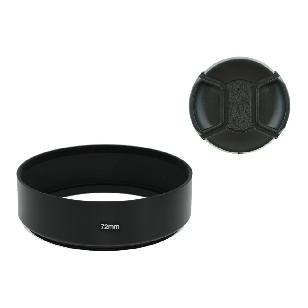 Pare-soleil standard en métal, 37mm 39mm 40.5mm 43mm 46mm, protection d'objectif tubulaire à visser pour IL Nikon Sony Olympus DLbackpack