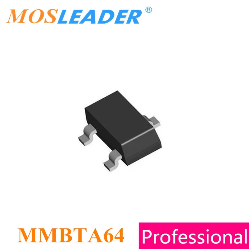 

Mosleader MMBTA64 SOT23 3000 шт. MMBTA64LT1G 30V 1.2A PNP высокое качество