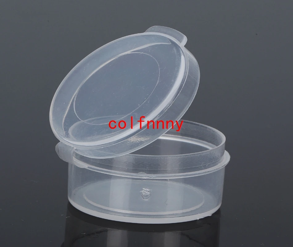 1000pcs/lot Fast Shipping Sample Button Jar Box 5g Clear Small Pot Leak Proof Cream Jars Cosmetic Empty Makeup Loose Powder Mini