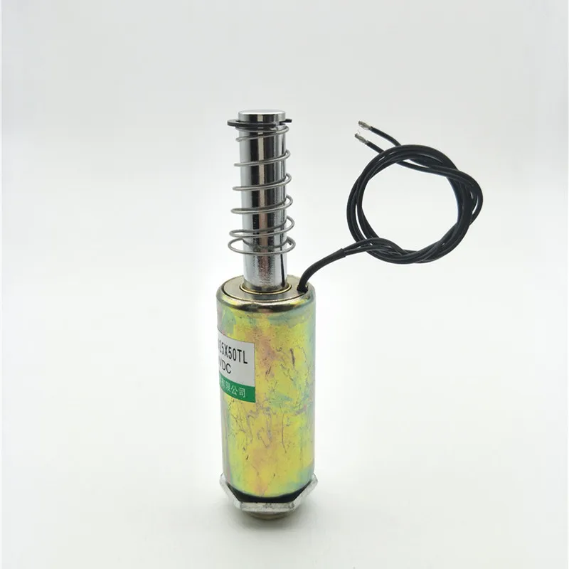 High quality DC 12/24V 10mm 300g Push Pull Type Tubular Motion Solenoid Electromagnet Free shipping