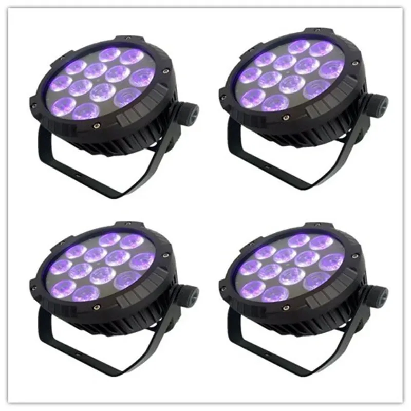 

4 pieces Dmx512 control 6in1 wash outdoor 12 led par rgbwauv 12x18w ip65 waterproof led par stage light