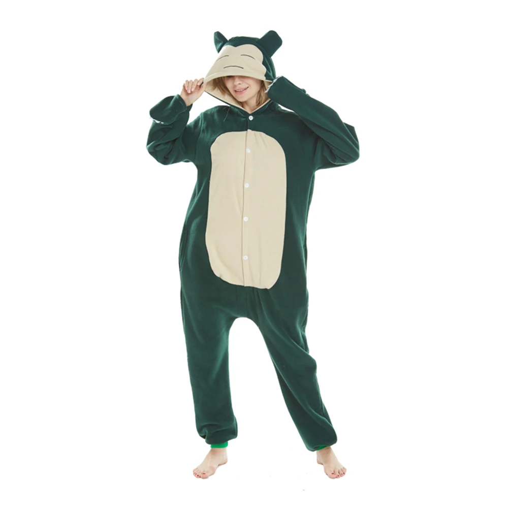 Polar Fleece Game Characters Kigurumi Adult's Cartoon Anime Costumes Onesie Pajamas Halloween Carnival Party Wear