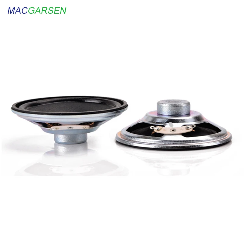 

MACGARSEN 2pcs 3 inch Midrange Speaker 13 core 2 ohm 5W Cloth Edge loudspeaker Round Computer TV Speaker for PC