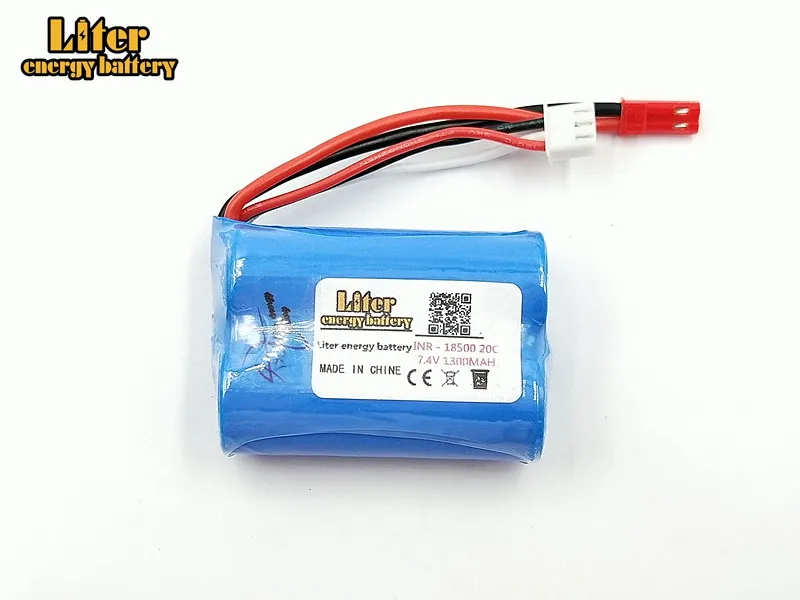 Lipo Batttery 7.4V 1300mAH 20C For MJX T10 T11 T34 HQ 827 871 Remote control helicopter battery 7.4 V 1300 mAH 18500 toy battery