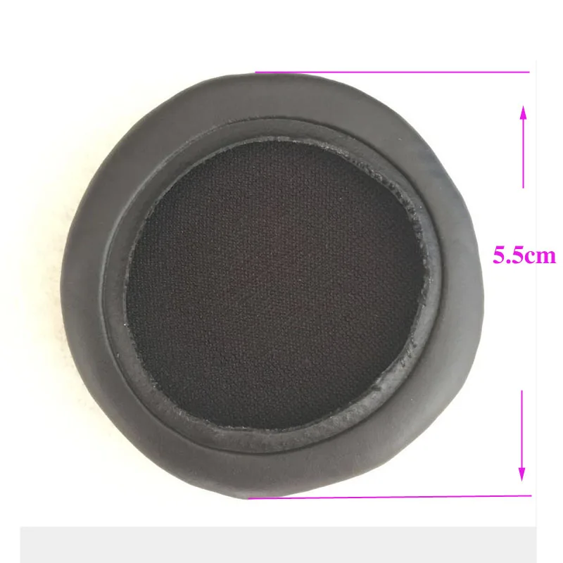 Cojín de espuma de 55mm para auriculares AKG K414 K416, almohadillas de cuero para auriculares, funda de auriculares de 5,5 cm, fundas de esponja de