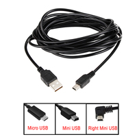 3.5m Car Camera DVR Power Cable Charger Adapter for Dash Cam Output 5V/2A Mini Micro USB