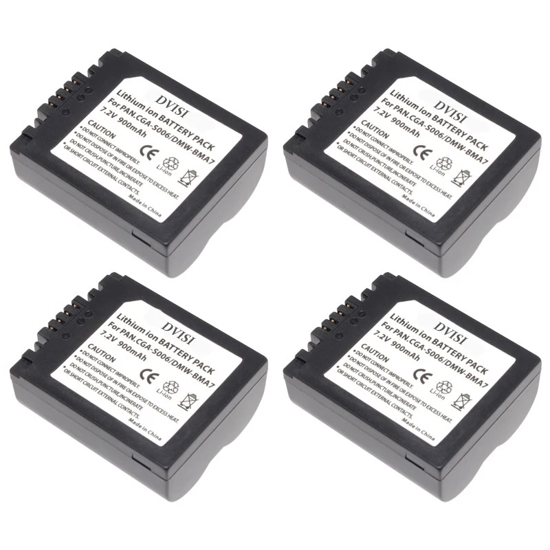 CGA-S006 CGR CGA S006E S006 S006A BMA7 DMW BMA7 충전식 배터리, 파나소닉 DMC FZ7 FZ8 FZ18 FZ28 FZ30 FZ35 FZ38 FZ50, 1PC