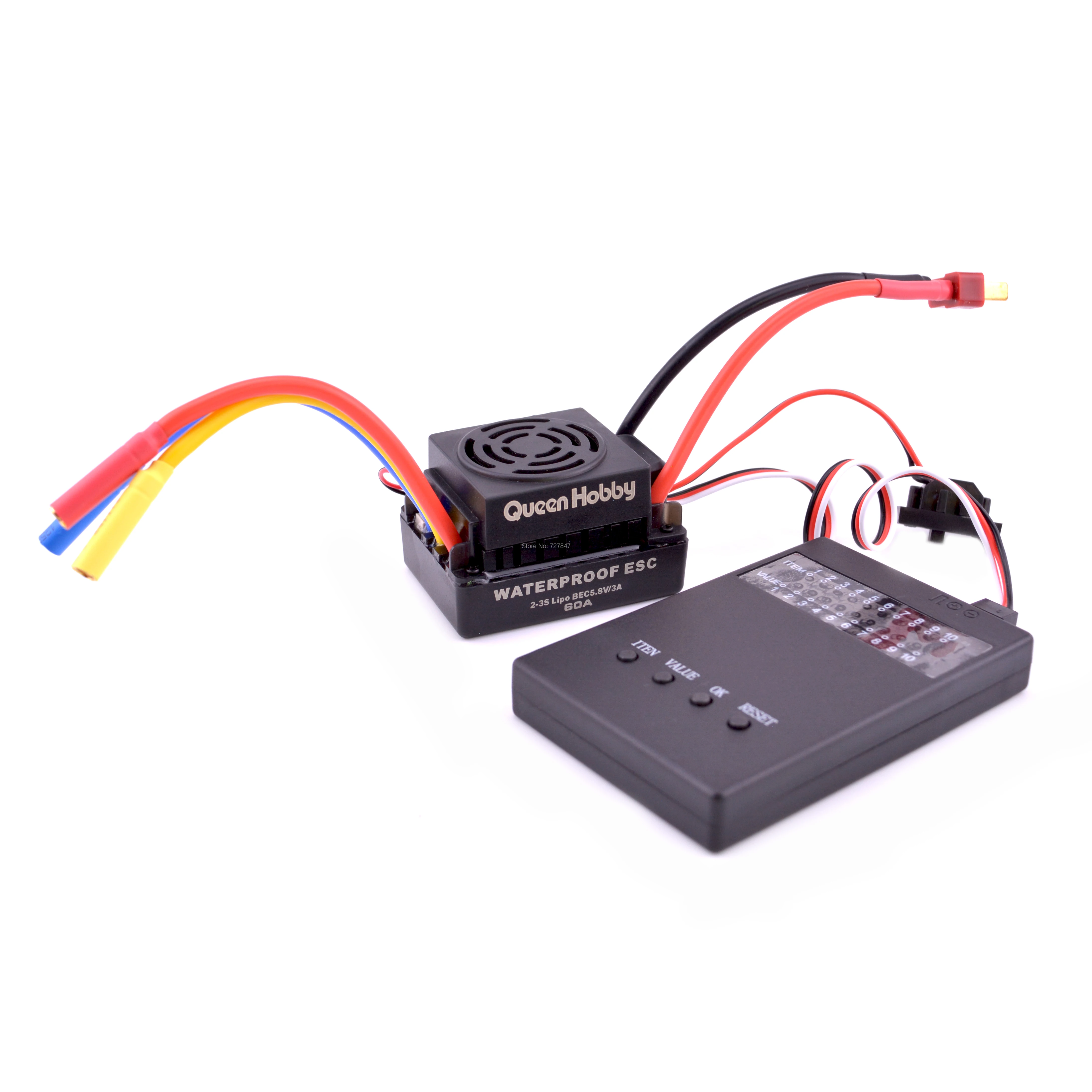 Upgrade  Waterproof 3650 3900KV / 4300KV RC Brushless Motor 60A ESC Programmer for 1/10  RC Car Truck Motor kit