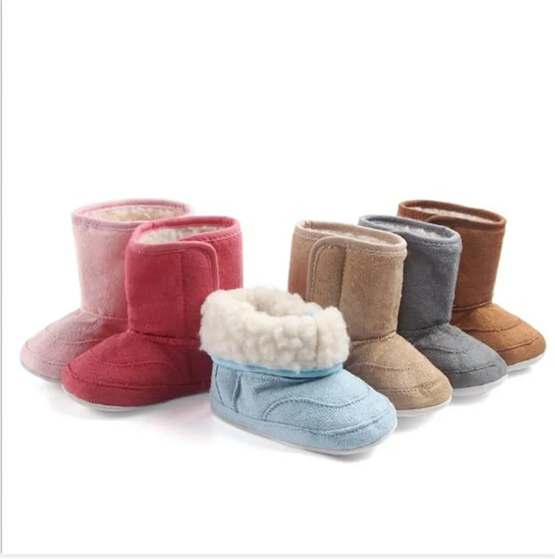 Hot Sale Baby Girls Winter Shoes Fashion Solid Infants Super Warm Snow Boots Newborn Antislip Boys First Walkers