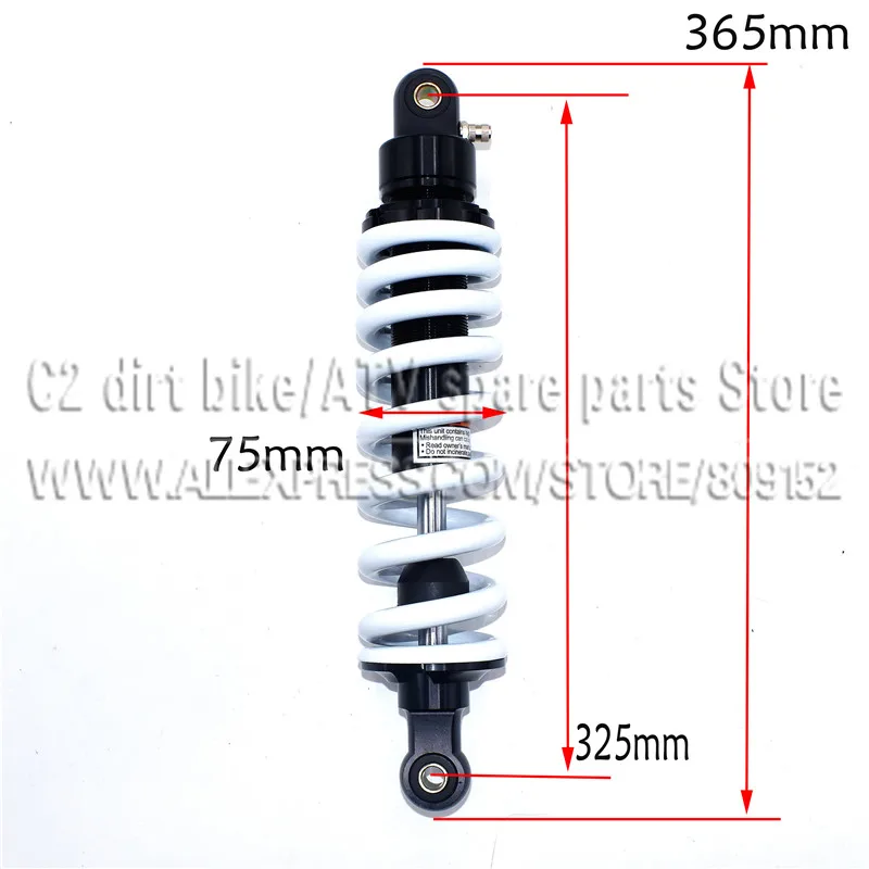 Off-Road Motorcycle Rear Shock Absorber Damping Adjustable 325MM Long After The Shock for BSE T8