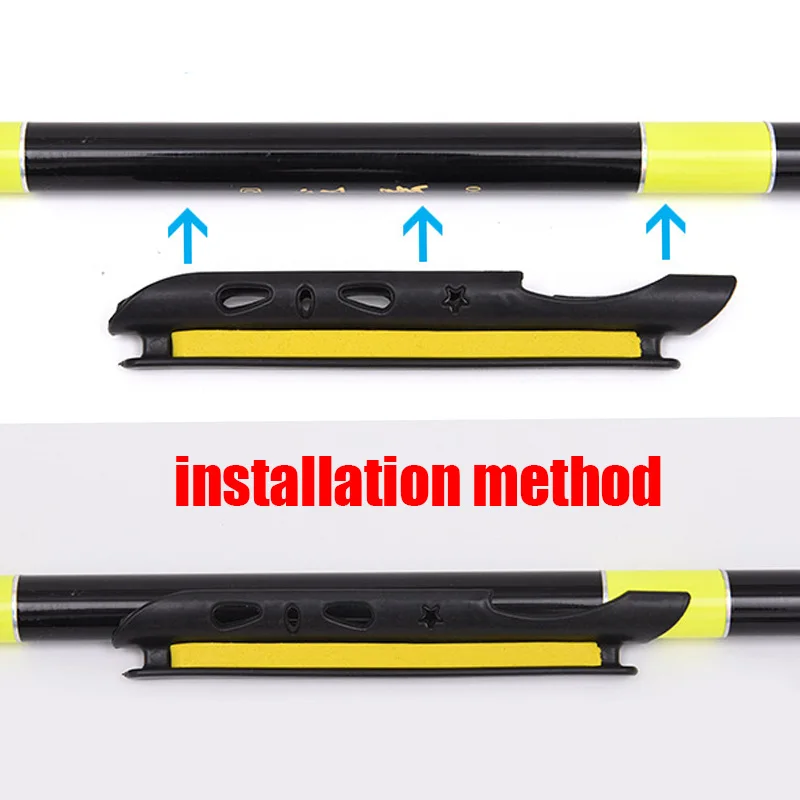 5 stks/partij EVA Plastic Vissen Oprollen Plaat Clip Op Hengel Vislijn Houder Lijnen Kronkelende Plaat Visgerei Accessoires Gereedschap PR-242