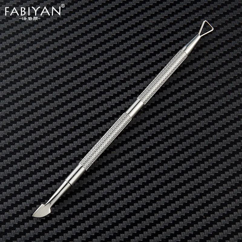 Double Headed Nail Art Cuticle Pusher Triangle Stick Rod UV Gel Polish Remover Manicure Pedicure Grinding Dead Skin Planer Tool