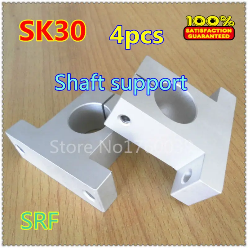 4pcs 30mm shaft support  SK30 SH30A Linear Rail Guide Shaft Support for 30mm linear rod shaft  XYZ Table CNC