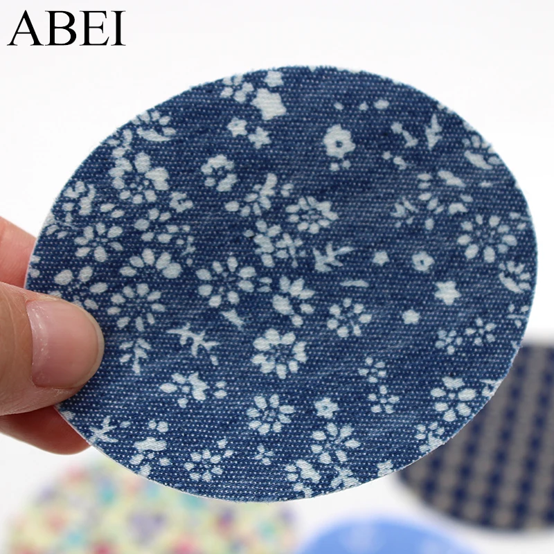 10pcs/lot mix 5 styles Printed Appliqued Repair Elbow Knee For Clothing Accessories DIY Patchwork Fabric Stickers Accessories