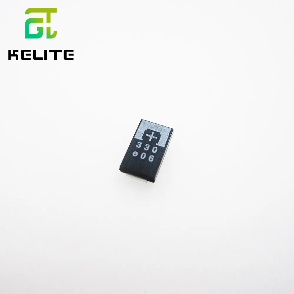 10 قطعة مكثفات البوليمر التنتالوم SMD 2R5TPE330M9 2.5 فولت 330 فائق التوهج 330 6.3 فولت POSCAP ، قدرة البوليمر