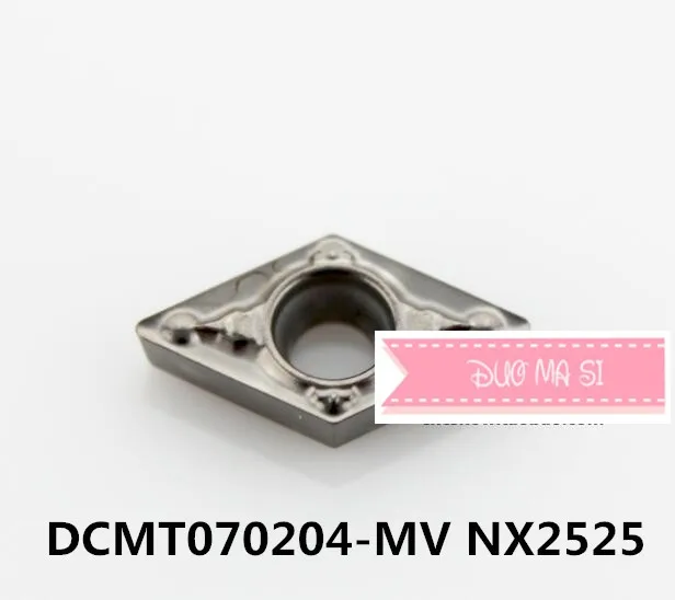 DCMT070202-MV NX2525/DCMT070204-MV NX2525, originale inserto in metallo duro per tornitura portautensili noioso bar