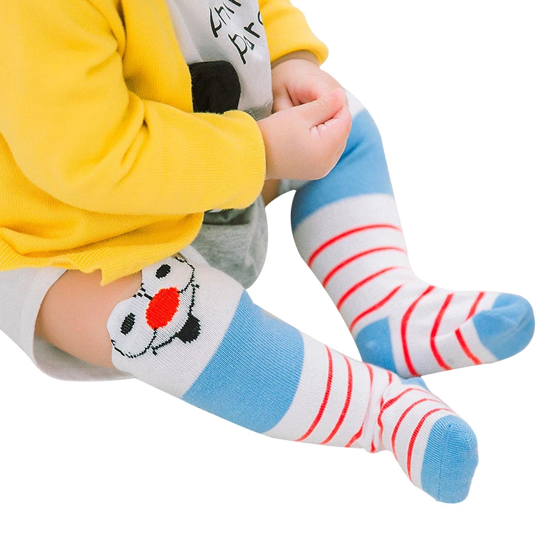 Baby Socks For Girls Boys Cotton Animal Pattern Knee High Socks Cute Cartoon Infant Toddler Children's Socks Age For 12M to 24M