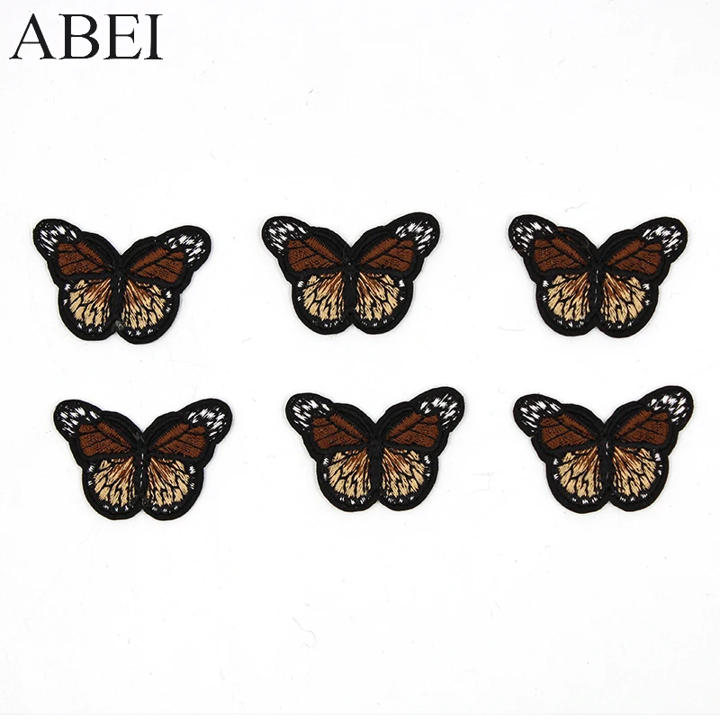 10pcs/lot Garment Decoration Butterfly Patches Iron On Clothes Applique Jeans Backpack Shoes Stickers Handmade Motif Badge Patch