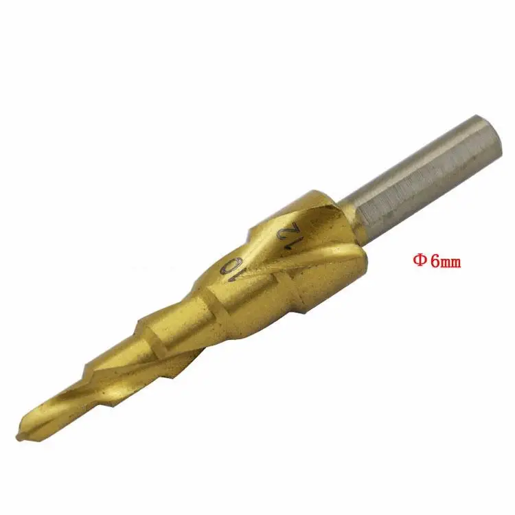 

4-12 HSS 4241 Steel Step Cone Titanium Coated Drill Bit Cut Tool Set Hole Cutter for metal