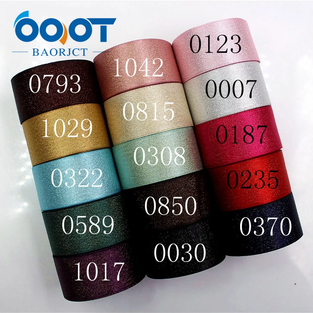 OOOT BAORJCT 1712292 25mm 10 yards Double-sided gold ribbon Thermal transfer Printed grosgrain Wedding Accessories DIY  material