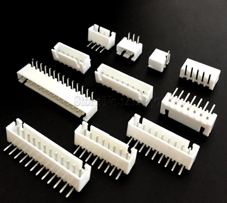 50 SZTUK XH2.54 Złącze 2.54mm Pin Header XH2.54-2P/3P/4P/5P/6P/7P/8P/9P/10P/11P/14P/16P Zakrzywiona igła