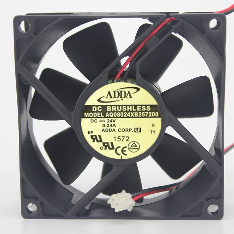 

Original AQ08024XB257200 24V 0.24A 8CM 8025 3 line waterproof cooling fan