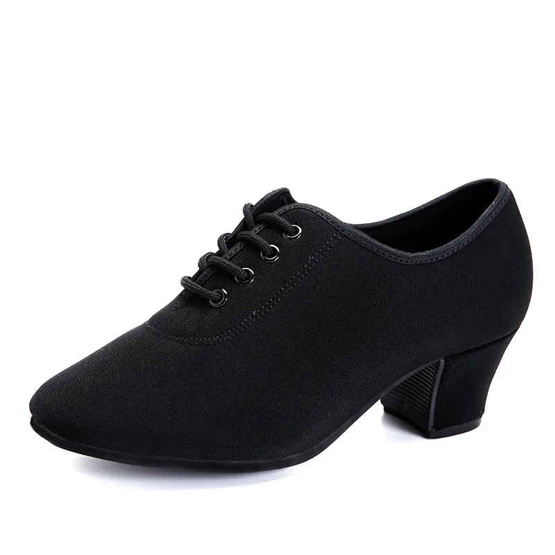 Chaussures de danse latine pour femmes, semelle souple, chaussures de danse carrées pour adultes, avec des chaussures de valse Standard modernes,