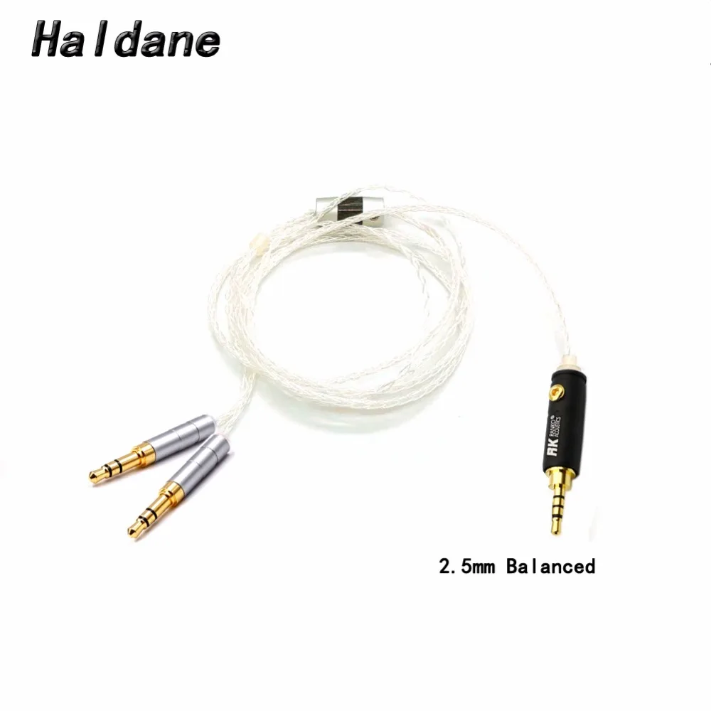 

Haldane 8 Cores 7N OCC Silver Plated Sundara Aventho focal elegia t1 t5p D7200 MDR-Z7 2.5/3.5/4.4mm Balance Headphone Cables