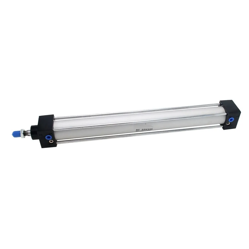Standaard Air Cilinders 32/40/63mm Boring Dubbelwerkende Pneumatische Cilinder SC 50/75/100 /125/150/175/200/250/300mm Slag Hot Koop