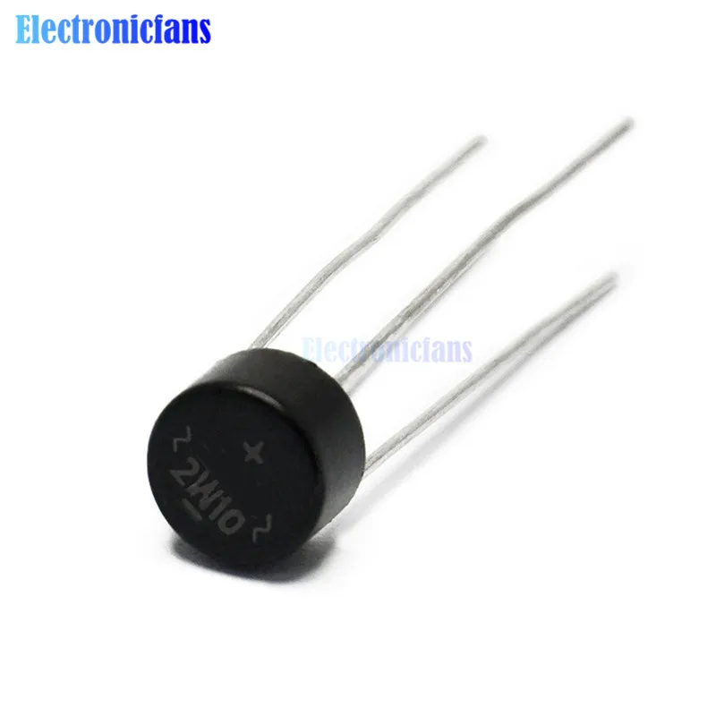 10PCS/lot 2w10 2A 1000V diode bridge rectifier 2W10