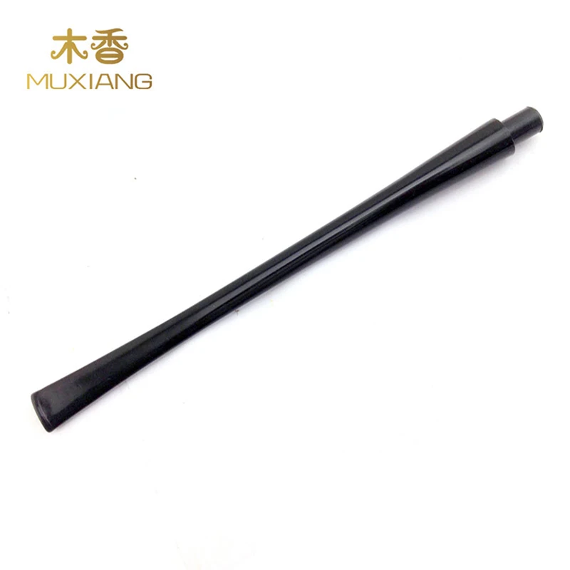 Wholesale 3 Pieces/Batch of Black Acrylic Polished Nozzle 9mm Filter Tip Curved Chimney, 226MM Long Luxury High-end Accessories