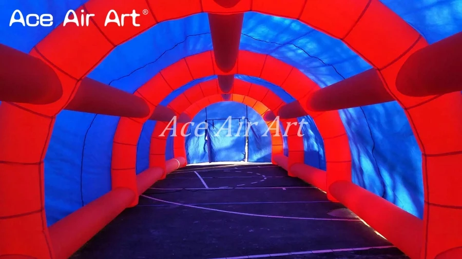 16 m L *7 m W *3.5m H Giant Portable Long Inflatable Tunnel Party Channel Tent