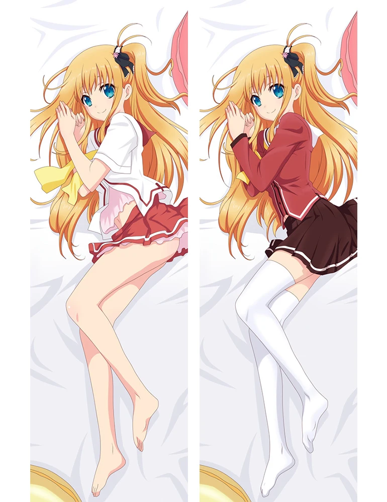 Japanese Anime Charlotte Otaku Hugging Body Decorative Pillow Cover case Dakmakura Pillowcases Halloween gift