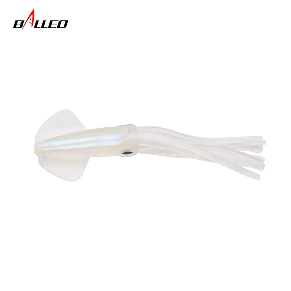 Señuelo de calamar Balleo 3D – Pulpo artificial de vinilo con ojos - imagen 3