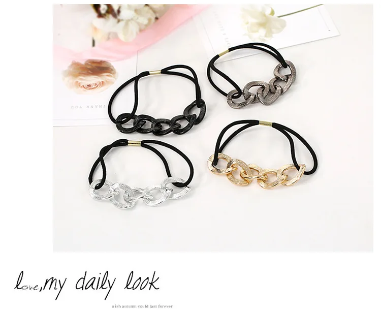 Vintage Metal Beads Braided Headband Rhinestone Elastic Hair Band For Women & Girls Hair Accessories