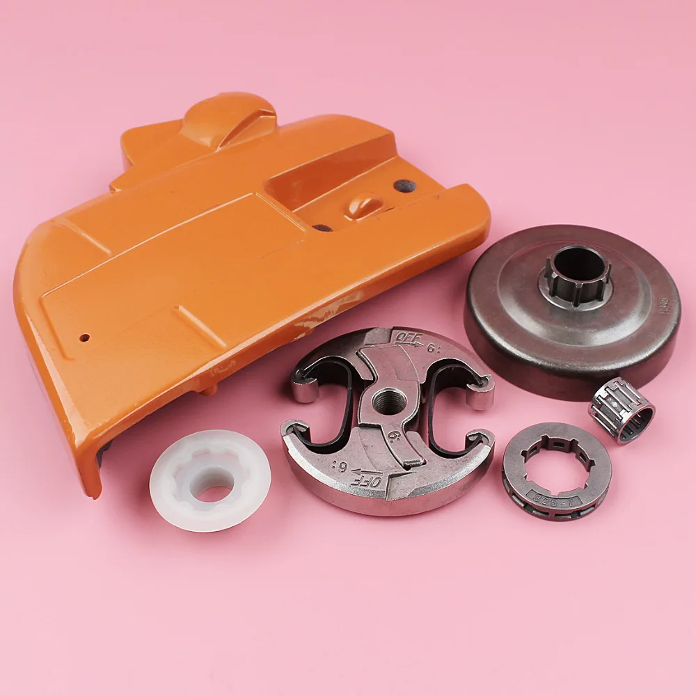 Chain Brake Clutch Sprocket Side Cover Drum Worm Gear Kit For Husqvarna 340 345 350 Chainsaw Spare Tool Part