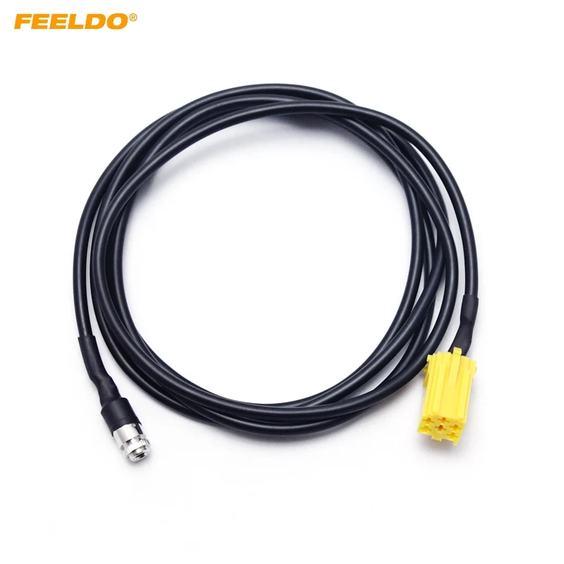 

FEELDO Car MINI ISO 6Pin to 3.5MM Jack Audio Device External Aux Cable Adapter For Fiat Grande Punto Alfa 159 #2812