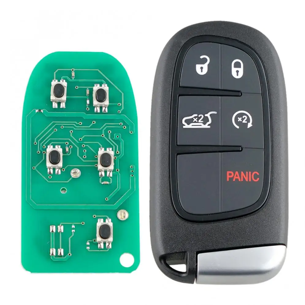 

5 Buttons 433MHz Remote Car Key Fob with 7953M 4A Chip GQ4-54T for Jeep Renegade 2014 - 2019