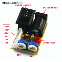 Mini CCFL Inverter Tester LCD TV Laptop Screen Repair Backlight Lamp Test 12V Toggle Switch Test LCD Inverter LCD Tube