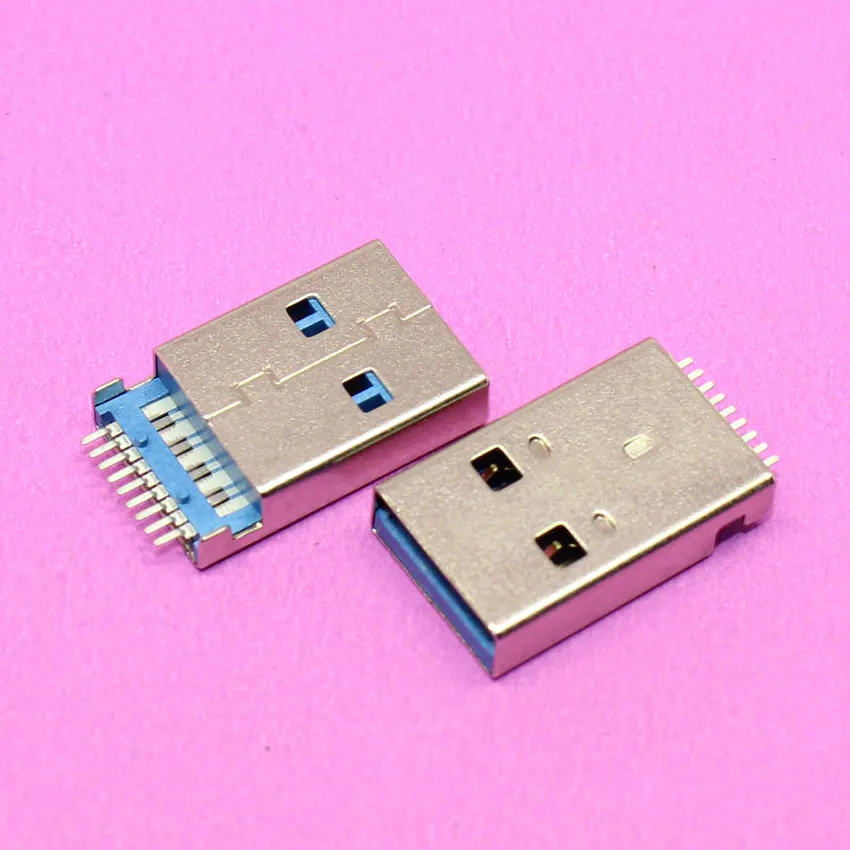 YuXi New Male USB 3.0 connector Sink type jack 180 degree SMT for U disk