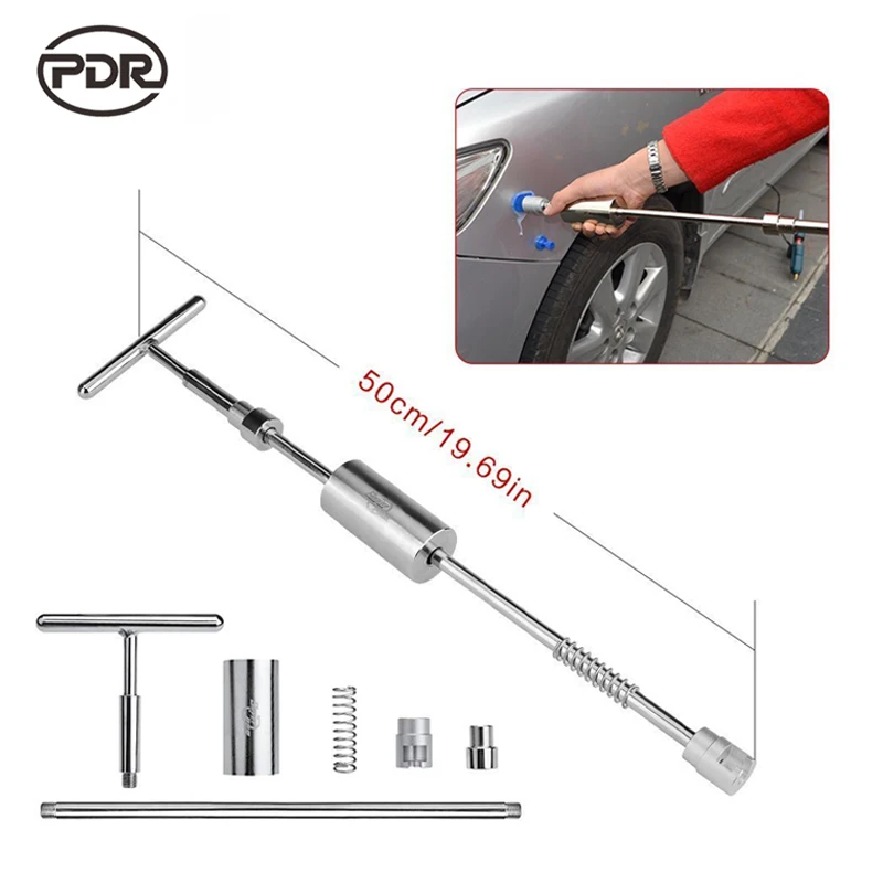 PDR Tools 2 in 1 Slide Hammer Reverse Hammer Paintless Dent Repair Tool Auto Car Body Dent Puller Kit Glue Tabs Suction Cups