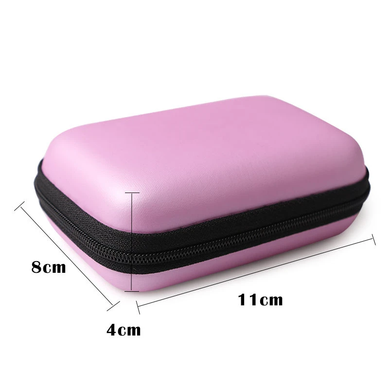 Rectangle Storage Bag Mobile Phone Data Cable Charger Fingertips Package Zipper Bag Portable Zip Lock Organizer Case Storage Box