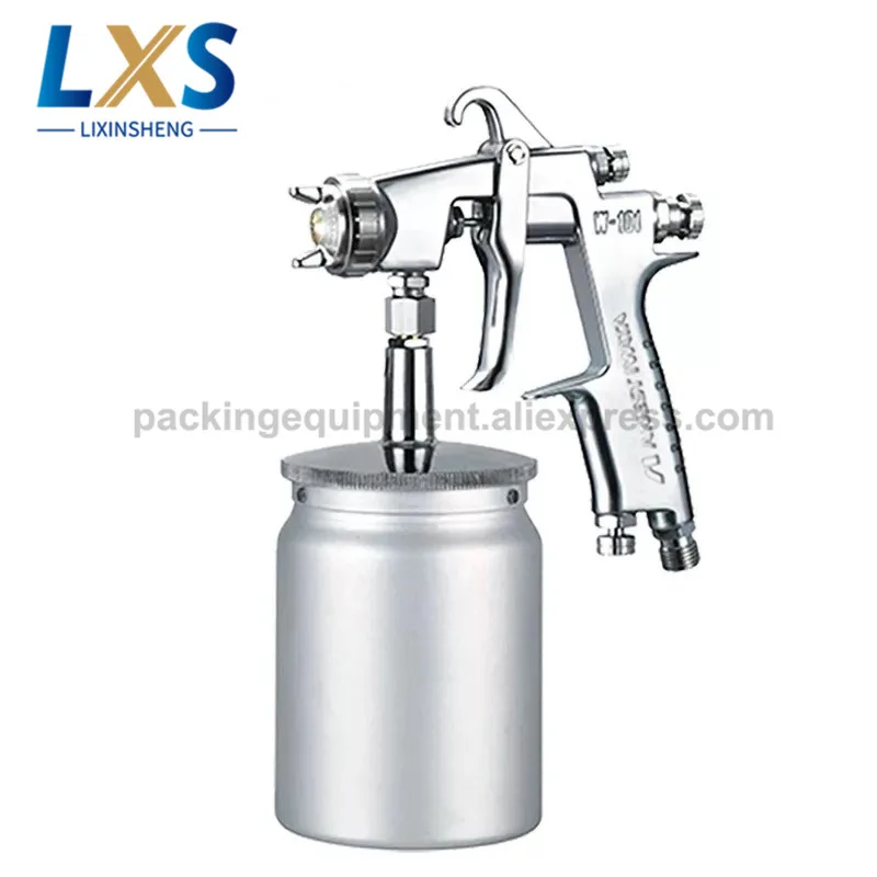 Japan Iwata Spray Gun W-101-S Stainless Steel 1.0,1.3,1.5,1.8mm Furniture Cars Painting Paint Sprayer Pneumatic Spray Gun