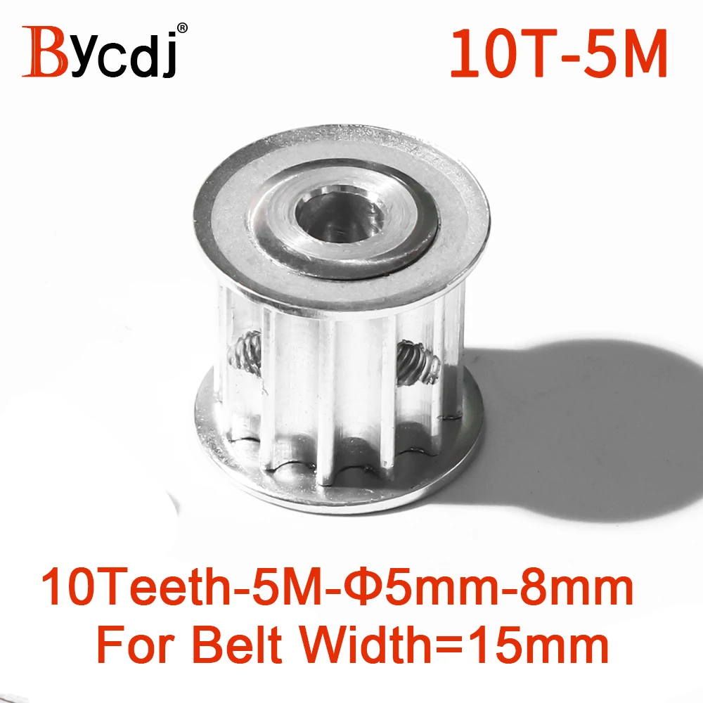 5M 10 Teeth Synchronous Timing Pulley Bore 5/6/8mm for Width 15mm HTD5M Belt gear 10-5M-10 AF 10Teeth 10T