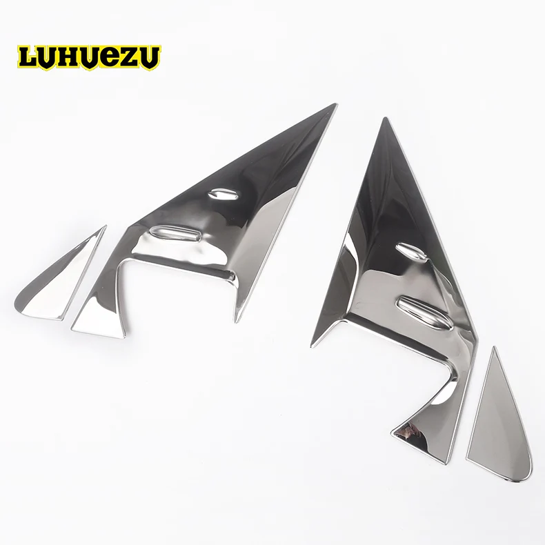 Stainless Rear-view Side Mirror Triangle Cover Window Cover For Toyota Land Cruiser 200 FJ200 LC200 2008-2018 Accessories