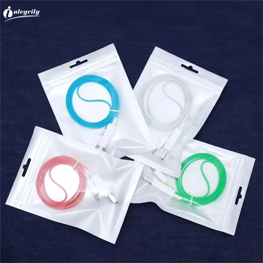 INTEGRITY 100pcs Small size valve bag White/clear Self Sealing Zipper Plastic Packaging Storage Bag Zip Lock plastic package Bag