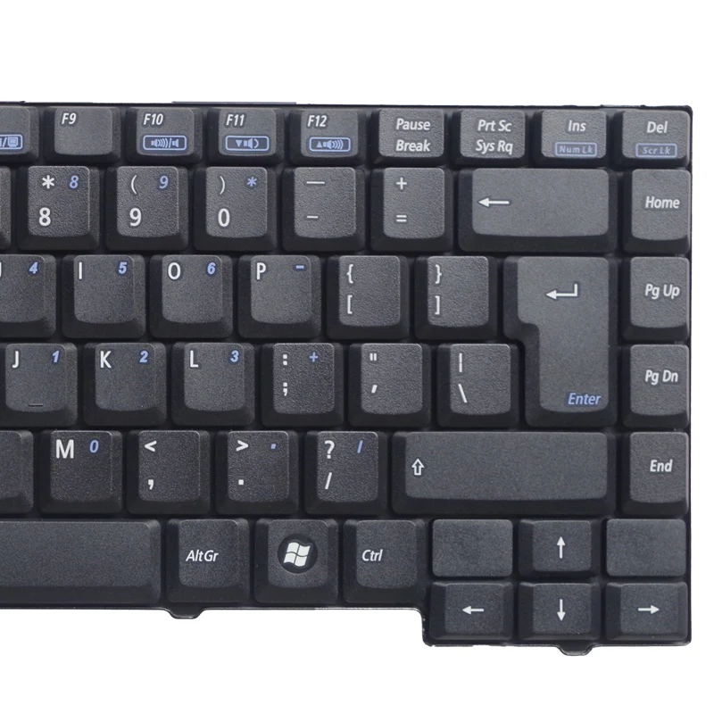 GZEELE – clavier d'ordinateur portable américain, pour ASUS A7M Z91A Z91F Z81F X59,X59SL,X59GL,X59SR X50 X50C X50V X50R X50N, disposition de l'interface utilisateur en anglais noir