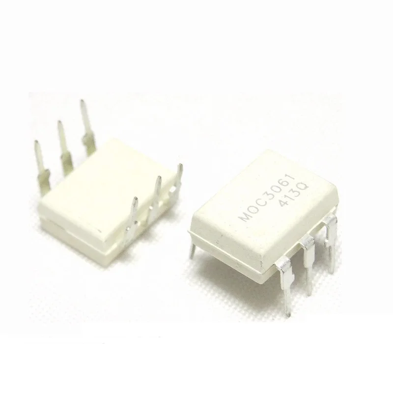 10 قطعة IC موف 3061 DIP-6 صفر عبر عازل للعزل ترياك محرك جديد