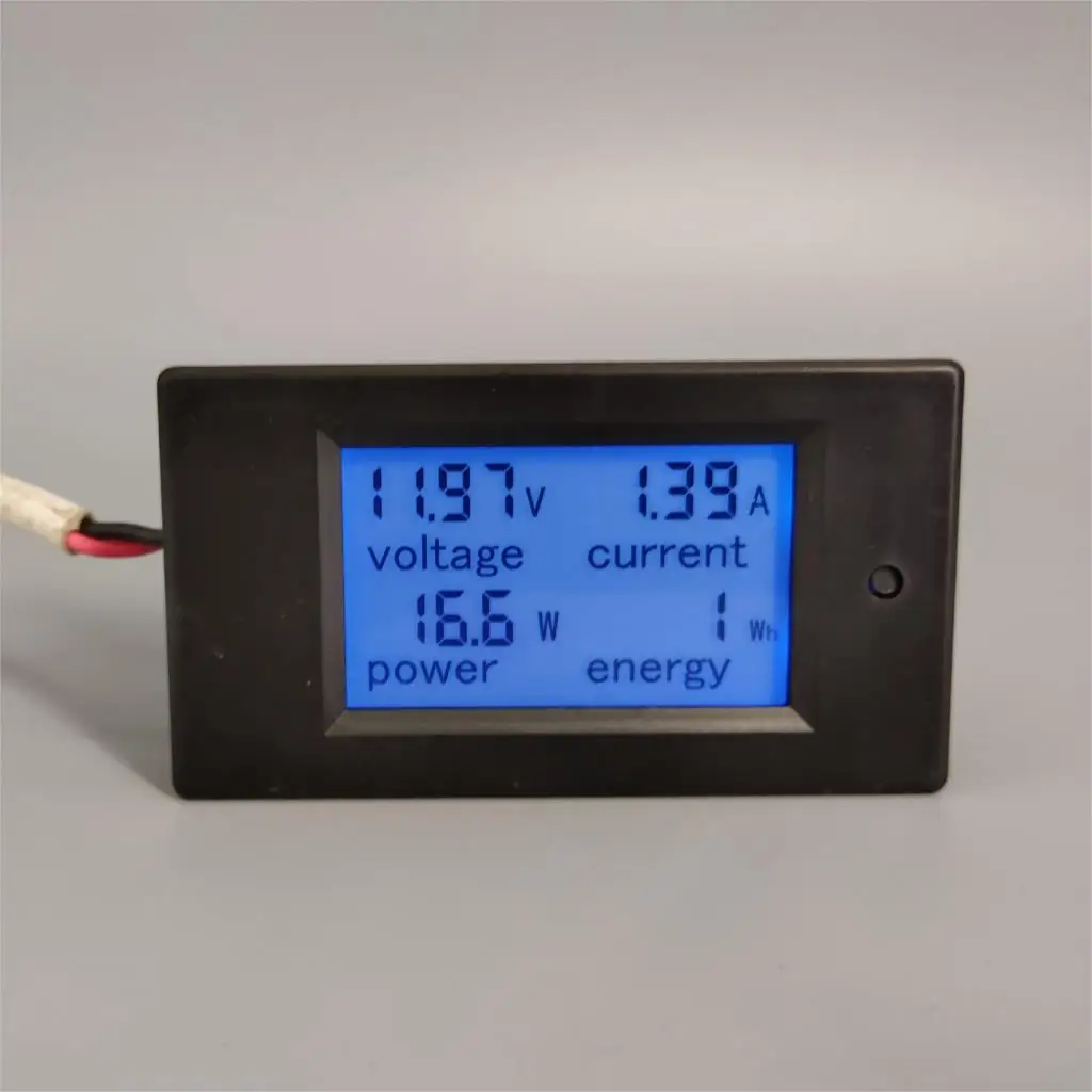Voltmetro CC Amperometro Potenza Energia Misuratore di tensione corrente digitale LCD 4 in 1 DC 6,5-100 V 20 A con shunt